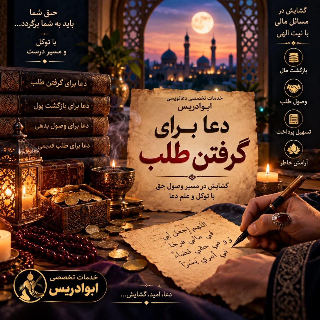 دعا برای گرفتن طلب
